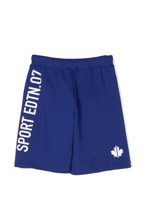 Blue cotton shorts DSQUARED KIDS | DQ1443D0A2FDQ870